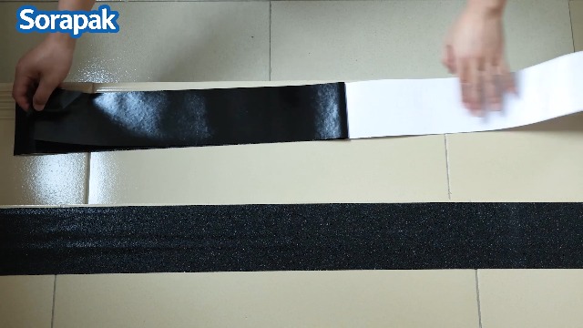 Image of Anti Slip Tape 4in x 35ft, Black 80 Grit Waterproof Non Skid Grip Tape Roll for Stairs, Steps, Ramps, Decks, Floors, Warehouses & Outdoor Use