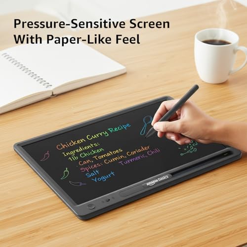 Amazon Basics 15-inch Rainbow Writing Tablet with Stylus Multicolor - Image 5