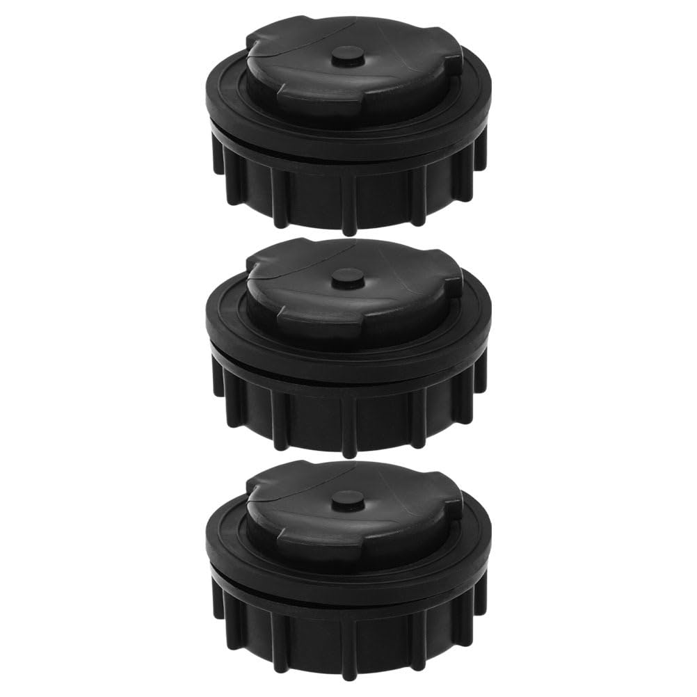 Lot De 3 Bouchons De Vidange Pour Poubelle Extérieure 660L Couvercle De Bonde Étanche Avec Joints Toriques Bouchon De Remplacement Pour Conteneur À Déchets Installation Facile