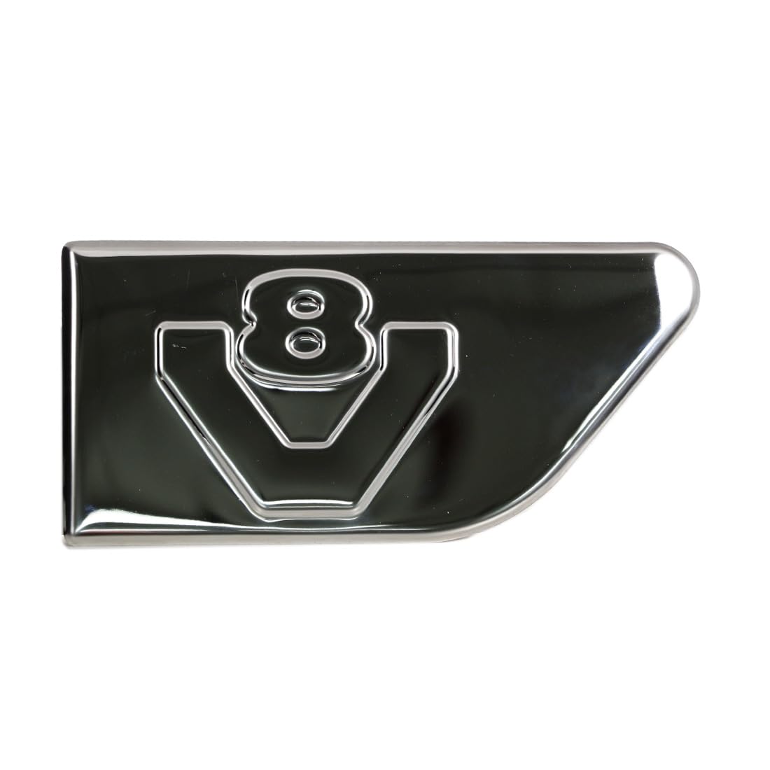 Accessori decorativi V8 in acciaio inox lucidato a specchio per camion Scania R 2004-2015, 2 pezzi