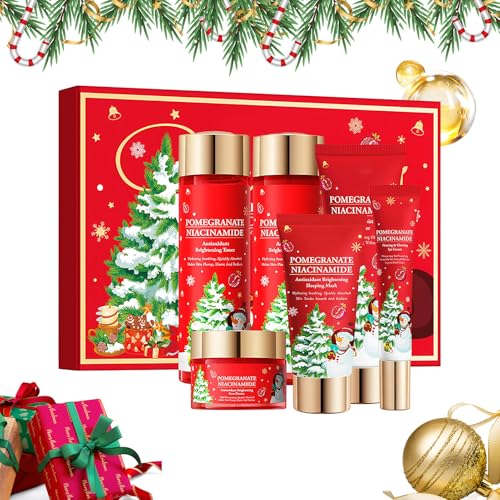 Kit De Cuidado Facial Para Mujeres,Limpiador Natural De Frutas,Set de Limpieza Suave Hidratante Navidad - Para Piel Seca, Sensible y Opaca
