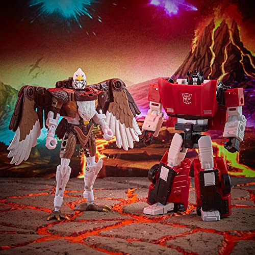 Transformers Toys Generations Kingdom Battle Across Time Collection Deluxe Class Wfc-K42 Sideswipe & Maximal Skywarp, Age 8 And Up, 5.5-Inch (Amazon Exclusive) #TOP3