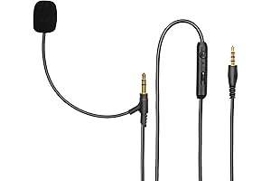 RUKUHOT Boom Mic Cable for Gaming Headsets