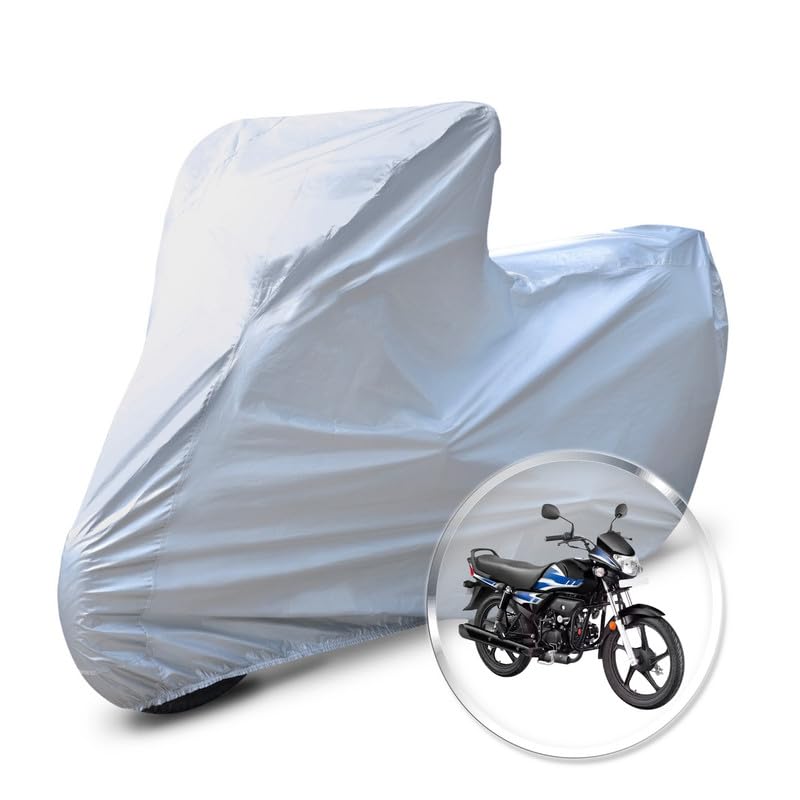 Image of Neodrift 'CrystalMax' Bike Cover for Hero HF Deluxe (All-Weather Motorcycle Protection, Water & UV Resistant, Dustproof, Windproof).