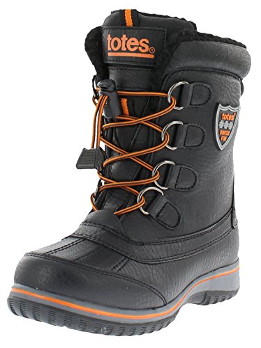 totes Kids Snow Boots with Elastic Lace Toggle Closure Buster All-Weather Insulated Winter Boots Built for Comfort, Durability - Keeps Feet Warm & Dry