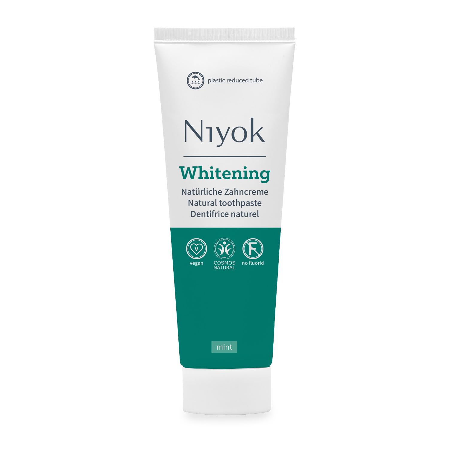Niyok Whitening Zahnpasta Mint (75 ml) – remineralisierend, vegan, fluoridfrei
