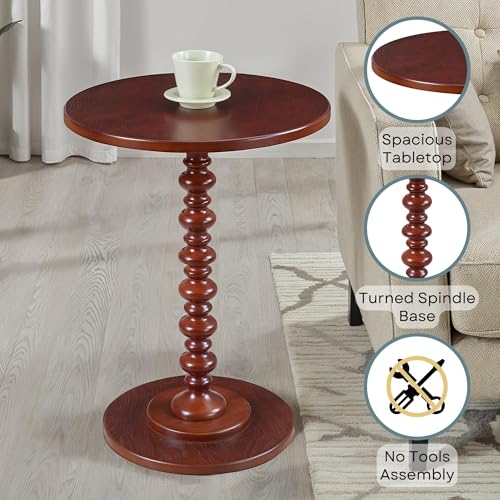 Image of Convenience Concepts Palm Beach Spindle Table, Mahogany (131355MG)