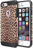 iPhone 7 Case,ACCBTECH iphone 7 Dual Layer Camouflage Leopard Shockproof Protective Case TPU Bumper Hard PC Back Case Cover for Apple iPhone 7 4.7 inches(Leopard Print)