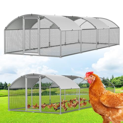 Vkechh Enclos 3 x 8 x 2 m – Enclos en métal pour...