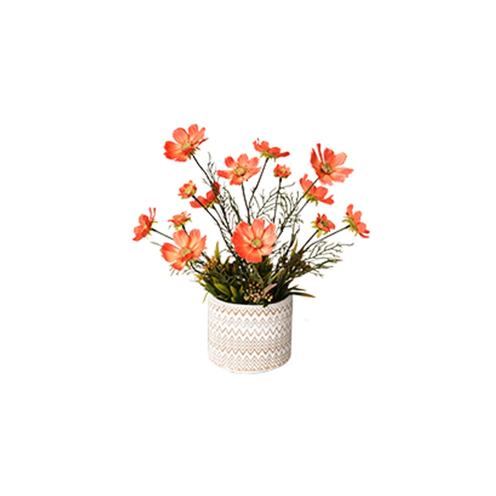 Künstliche Pflanzen Künstliche Kosmos Künstliche Blumen Künstliche Pflanzen Gefälschte Orchidee Pflanze Seide Blume Dekoration Zubehör Home Büro Dekoration Kunstpflanze (Color : A)