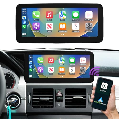 NINETOM 12.3C` ^b`XN[ CX CarPlay Android I[g}`fBA J[WIV[o[ ZfXxc GLK Class X204 NTG4.0VXe (2008-2012) Ή