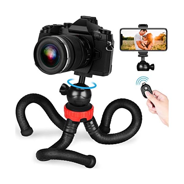 Handy-Stativ, Bluetooth, faltbare Halterung, Selfie-Stick, flexibles Stativ-Schwamm, Oktopus-Stativ, Handyhalter…