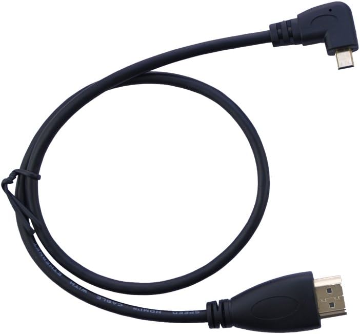 Seadream 20" 50CM 90 Degree Angle Micro HDMI Male To HDMI Male Cable (Left Angle)