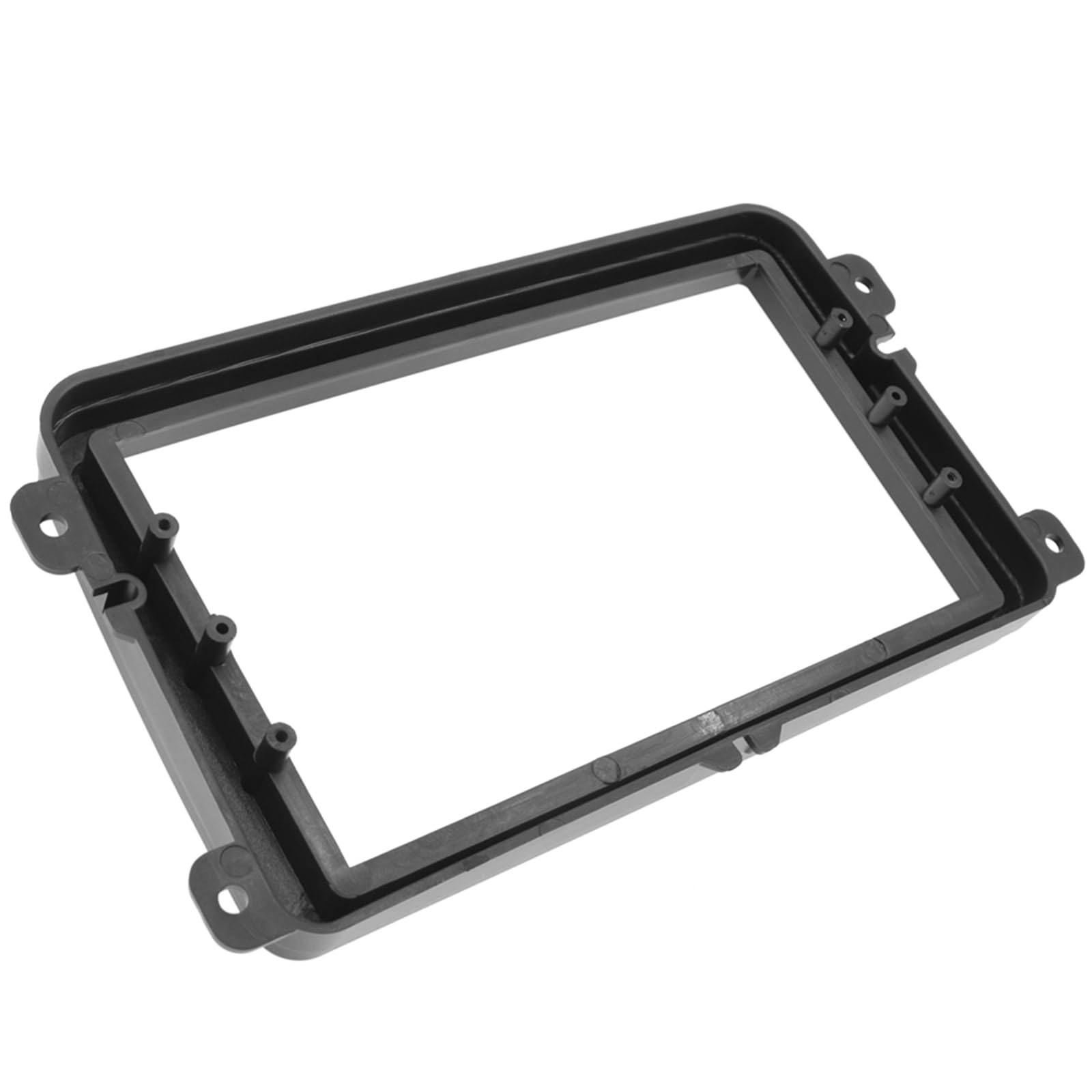 KAOLALI Kit Montaggio Autoradio 2 Din Autoradio Mascherina Compatibile con Volkswagen VW Touran Caddy SEAT Skoda Fabia Octavia 178 x 102mm Nero