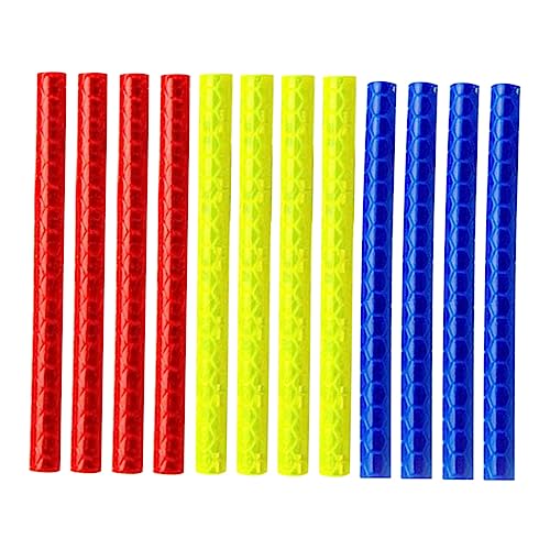 BESPORTBLE Bike Wheel Stickers Reflective Tube Set 84pcs Abs Material Easy to Install Enhance Night Visibility Random