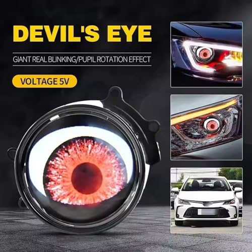 Ampoules de phare automobile LED Devil Eye à contrôle WiFi et éclairage dynamique 12V - 2