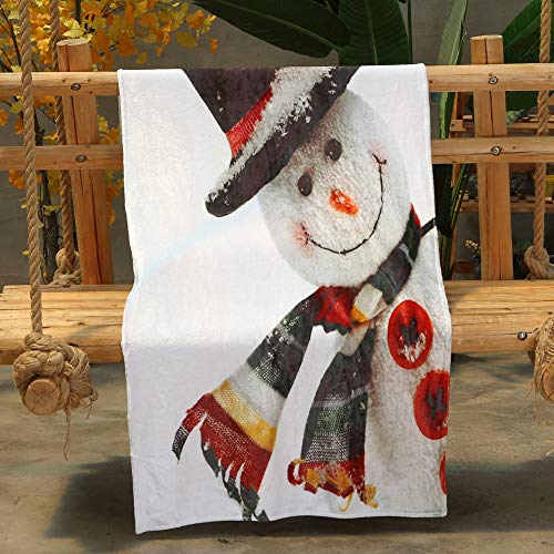 YUAFOAE Noel Plaid Couverture Polaire Microfibre Hiver Chaude Couverture De Lit Douce Et Chaude Douce Plaid Jeté De Canapé Flanelle (F, 70_x_100_cm)