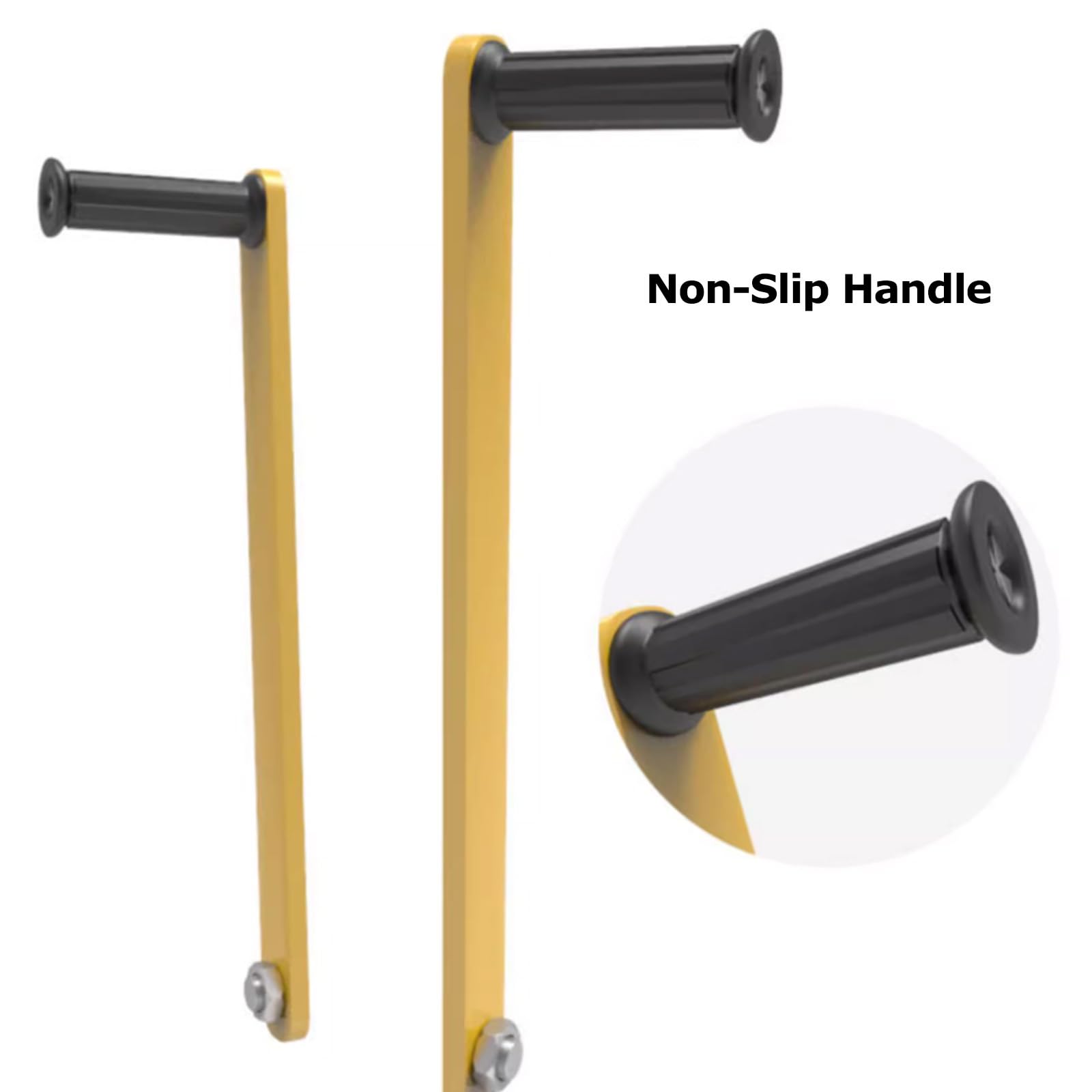 Genérico Cabrestante Manual con manivela de Capacidad de 800 kg (1800 LB), Mecanismo de trinquete bidireccional, Incluye Cable de Acero y Gancho de Acero Inoxidable, Color Amarillo (cabrest