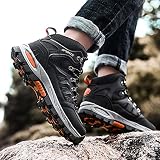 VTASQ Wanderschuhe Herren Damen Trekkingschuhe Leichte Outdoor Trekkingschuhe Knöchel Schuhe Herren Sneaker Ultralight Sportschuhe für Camping Schwarz 42EU