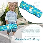 Toddler Animal Themed nap mat for Daycare, Travel Sleeping Bag, Ages 3-7, with Removable Pillow, Easy to roll up, Easy to Carry, for Boys and Girls, Lightweight, Soft and Comfortable - Image 5