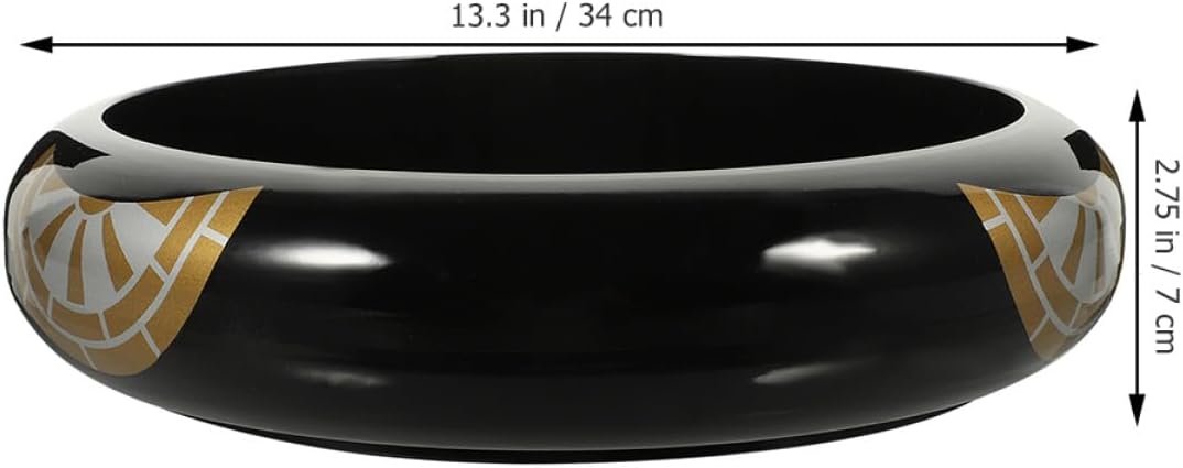 Japanese Style Sushi Plate with Ice Cooling Function, Medium round Plastic Sashimi Serving Tray for Home and Restaurant Use