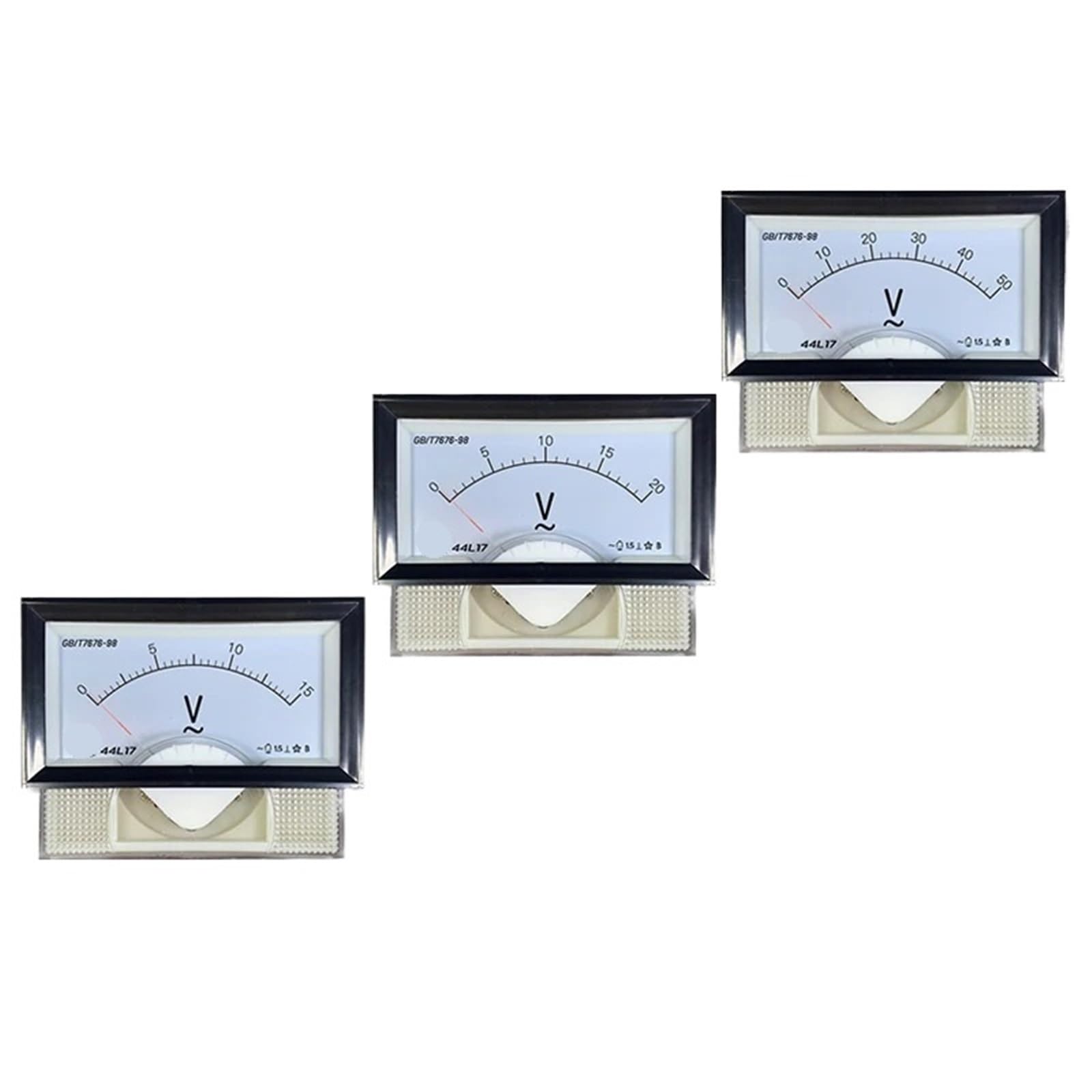 Voltímetro de CA 44L17-V 250v/300V/450V/600V Voltímetro de CA Puntero 44l23 60 * 108(AC 150V)