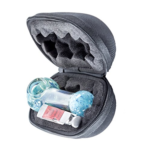 Hard Clam Shell Padded Interior Case - Fits Most 5" Pipes (Medium)