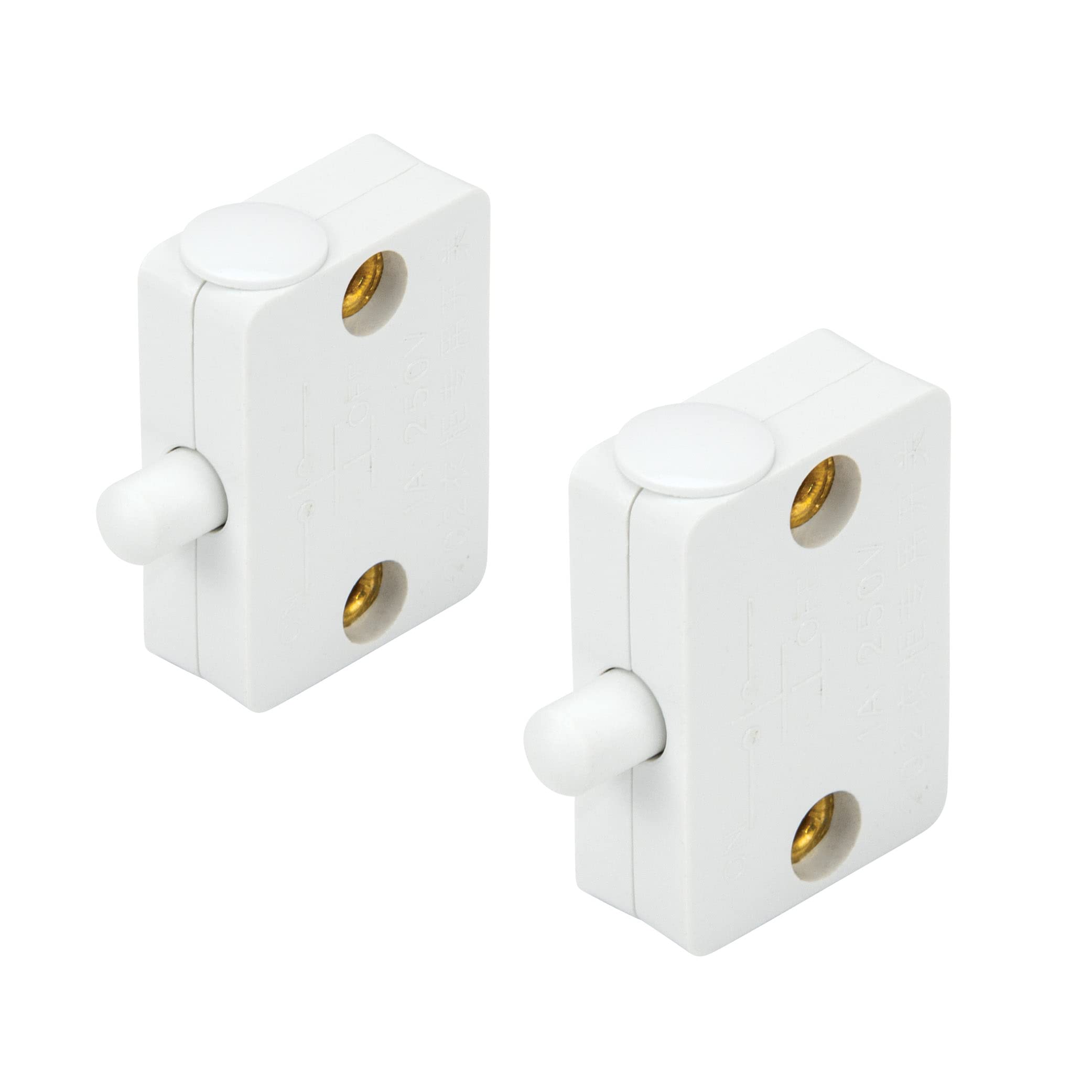 Armacost Lighting Cabinet Door Light Switch (2-Pack) 940007, White