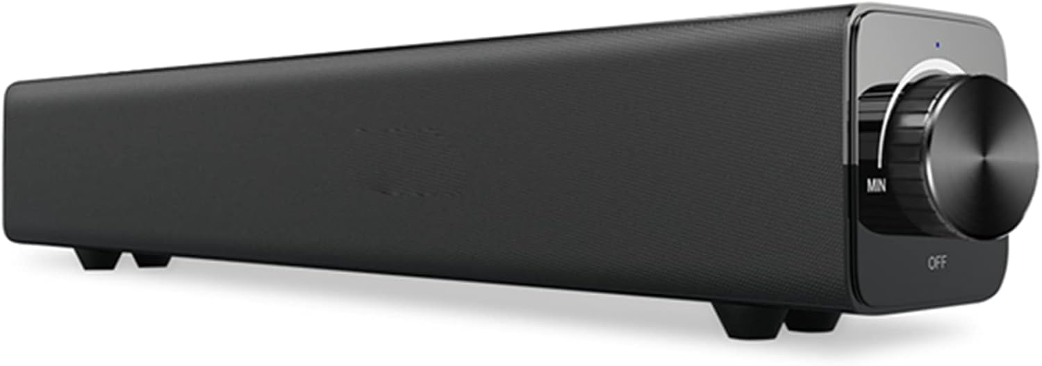F&Y Bluetooth Sound Bar with 20W High Fidelity Speaker, Portable Wired/Wireless TV Sound System, Enhanced Surround Sound for Home Theater, PC, Outdoor, with Remote Control
