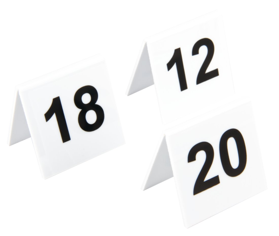 Numéros de table 11-20 pour organiser le plan de salle de bar