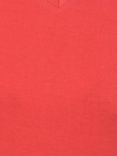 Image of Clovia Women's Cotton Rich Solid Short Sleeve T-Shirt - Red