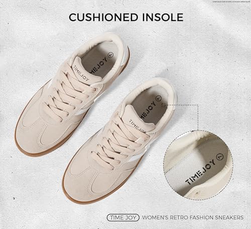 Women's Classic Retro Fashion Sneakers with Gum Sole Trendy Low Top Casual Shoes for Daily Wear, Walking & Outfits4