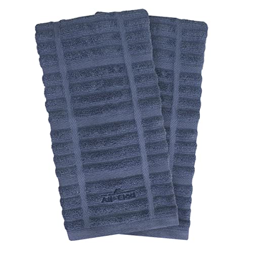 All-Clad Solid Kitchen Towels: Highly Absorbent, Super Soft Long Lasting – 100% Cotton, 17″x30″ Tea Towels for Cleaning & Drying Dishes, Pans, Glassware, or Countertops, (2-Pack), Indigo