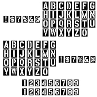 DIYCUT 84 Stück Lettering-Vorlagen, Schablonen Buchstaben, Wiederverwendbar Buchstabenschablon, 100 x 76 mm Buchstabenschablonen, für Graffiti, Schulprojekte, Möbeldesign & DIY-Deko
