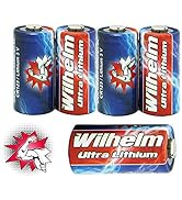 5 x CR123 WILHELM 3V Lithiumbatterie CR123A 123 CR Fotobatterie Photo