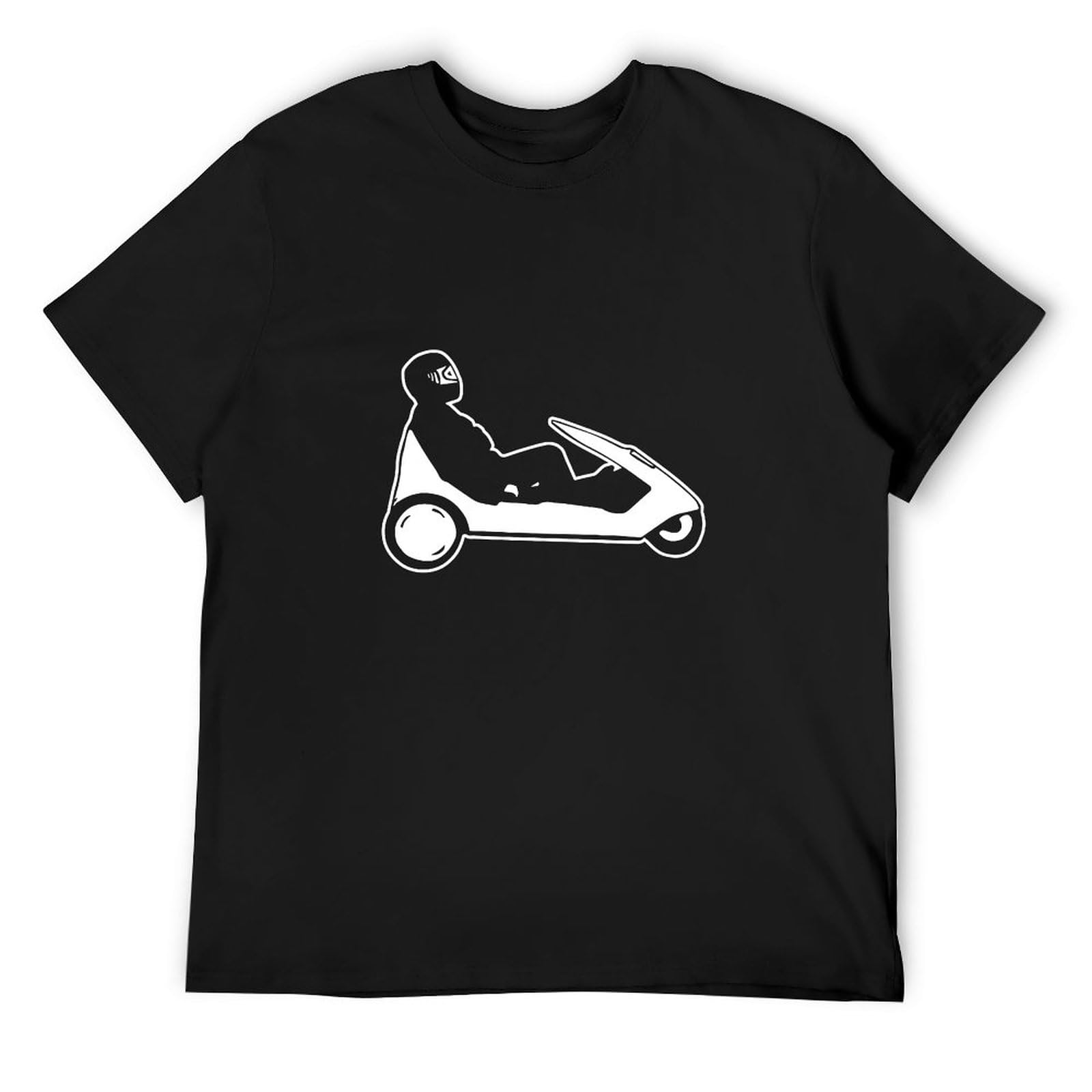 XINRONGYUAN Sinclair C5 - Sir Clive - Retro British 1980S - Electric Trike - Iconic Casual Round Neck T Shirt Black L