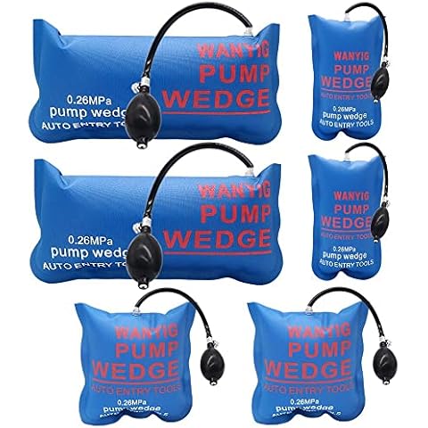 Car Air Wedge Pump Wedge Pump up Bag 6 Pieces for Home Use Door Window Install Shim Wedge Cover