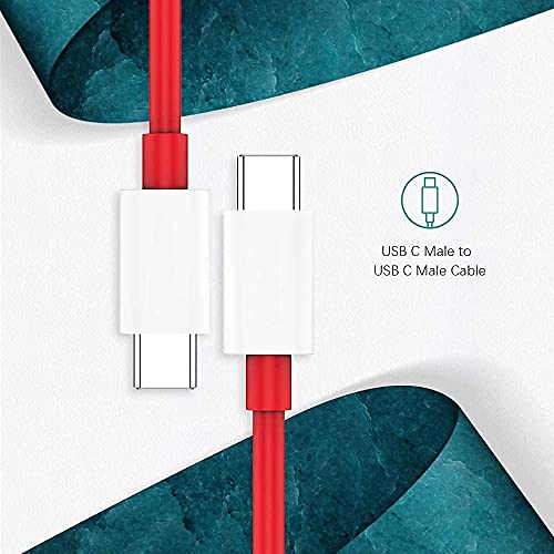 Image of Type-C to Type-C USB Cable for Infinix GT 20 Pro 5G Charging Cable Original Like 65W Fast PD Charger Cable | Dash Warp Dart Flash Super Vooc Data Cable (6.5A, 1M, TCCR3, Red)