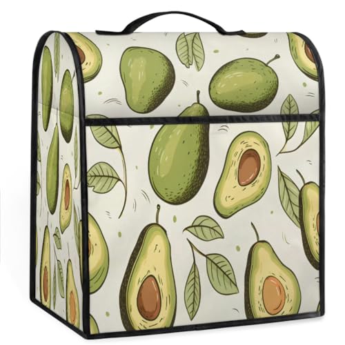 Coffee Maker Cover Avocado Kitchen Appliance Covers Small Appliance Covers Blender Cover Juicer Cover Dust Covers for Kitchen Appliances with Top Handle and Pockets,Washable,C220