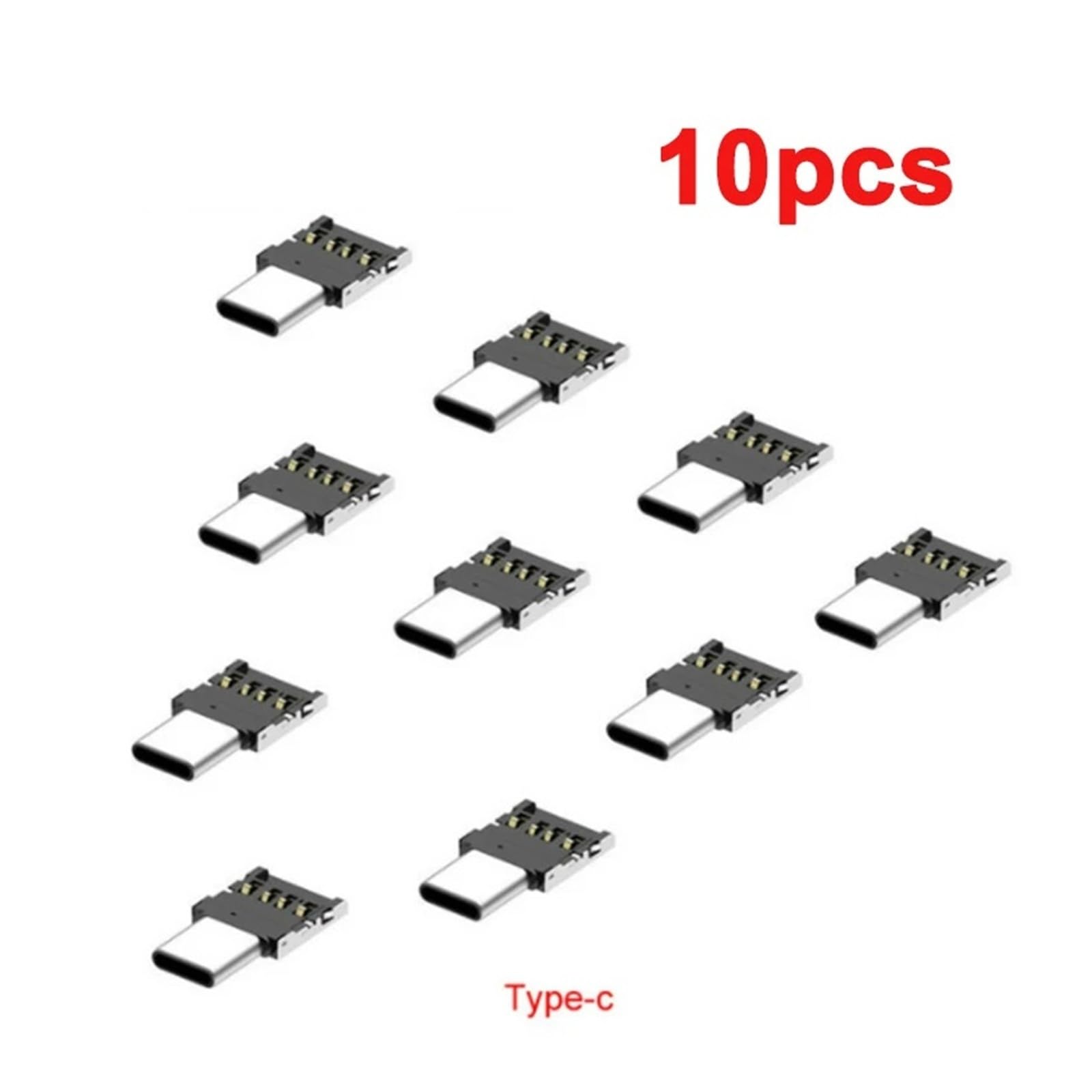 Cavo adattatore da USB C a USB tipo C OTG per telefono e tablet (10X di tipo C)