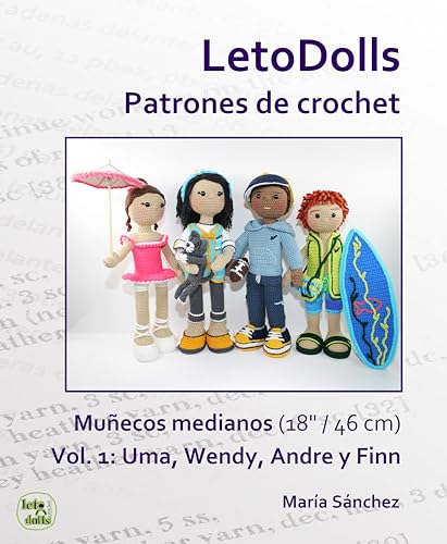 LetoDolls Patrones de crochet Muñecos medianos (18