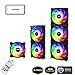 upHere Ventola da Telecomando Controllo RGB LED 720mm Case per PC,Ventola di Raffreddamento della CPU,PF7206