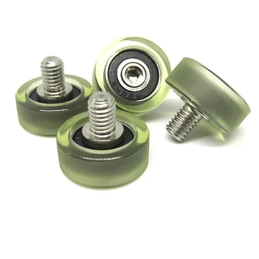 5 pezzi di puleggia con cuscinetto a rulli rivestiti da 20 mm con filettatura esterna PU69620-8C1L8M6 PU 696RS con ruota a vite M6(PU69620-5C1L8M6)
