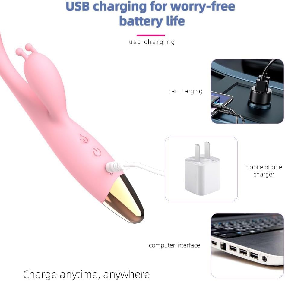 Image of Body Electric Massager for Pain Relief, Personal Body Massager, Stress Relaxation Waterproof, Flexible, Medical Grade Silicone, 30 Speeds