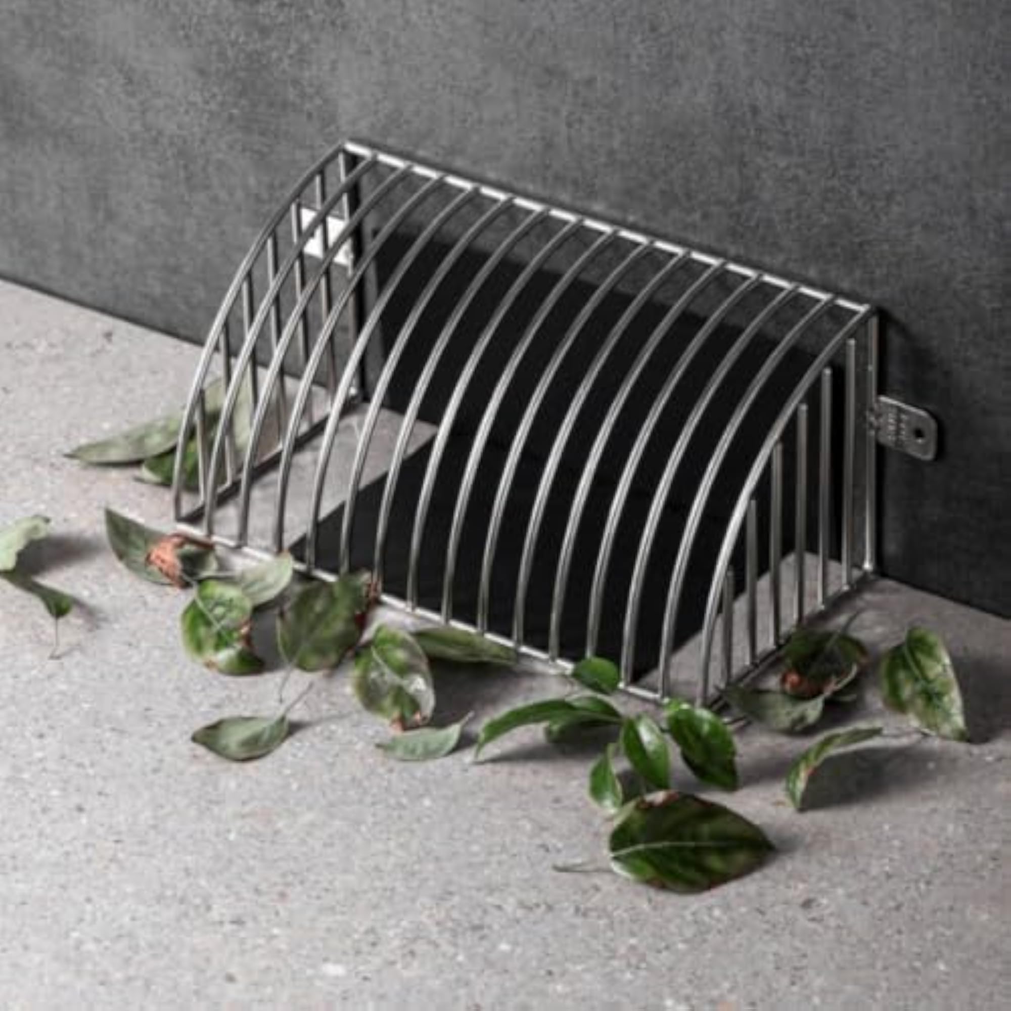 Polished Metal Side Drain Guard for Bathing