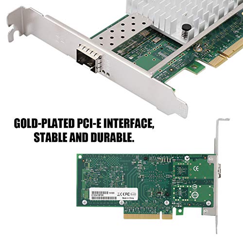 Adaptador de mesa de rede de alta velocidade de 10 Gbps PCI-E Placa de rede de mesa Internet Café pa