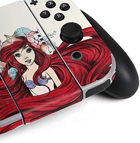 Skinit Decal Gaming Skin Compatible with Nintendo Switch OLED (2021) - Officially Licensed Disney The Little Mermaid Ariel Illustration Design