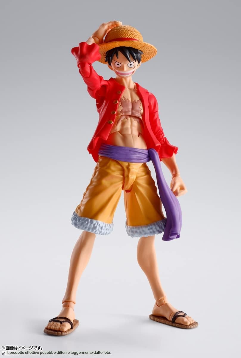 TAMASHII NATIONS - One Piece Monkey.D.Luffy - La Rai su Onigashima-, Bandai Spirits S.H.Figuarts Action Figure