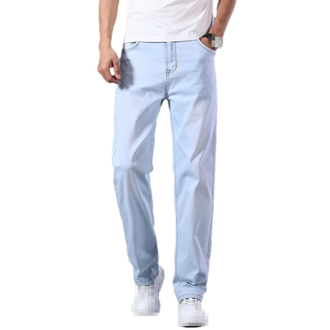 Vogrtcc Pantalones Vaqueros Rectos Y Finos para Hombre, Pantalones Casuales De Negocios, Pantalones De Talla Grande
