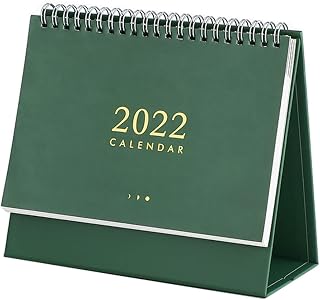 2022 Calendar 2021-2022 Desk Calendar Cute Small Calendar Desktop Calendar Creative Small Decoration Medium (2021.9-2022.12) Desk Calendar (Color : 2)